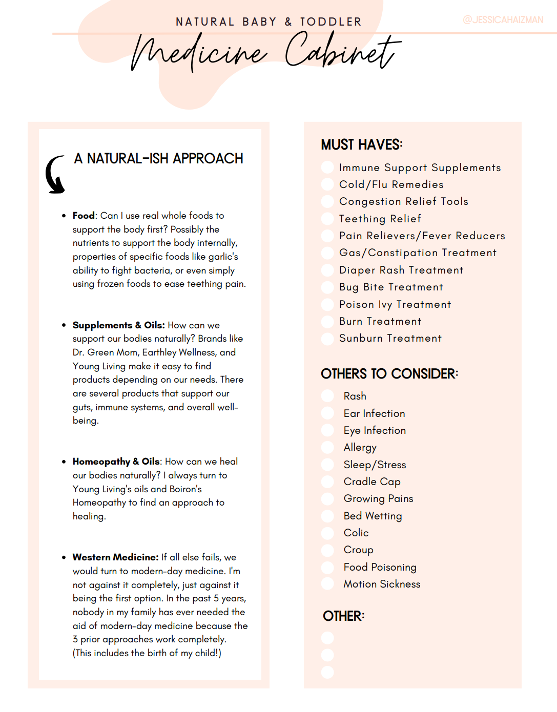 Natural First Aid and Medicine Cabinet PDF Guide