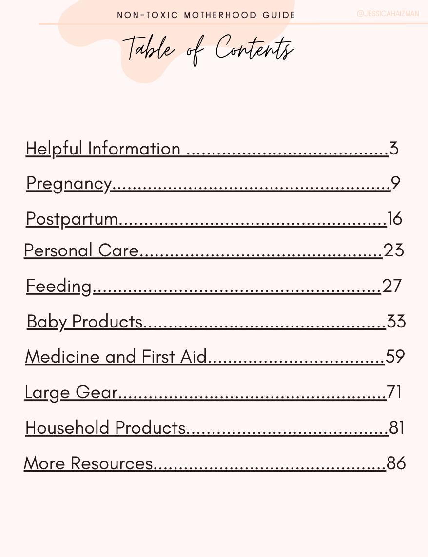 Nontoxic Motherhood PDF Guide