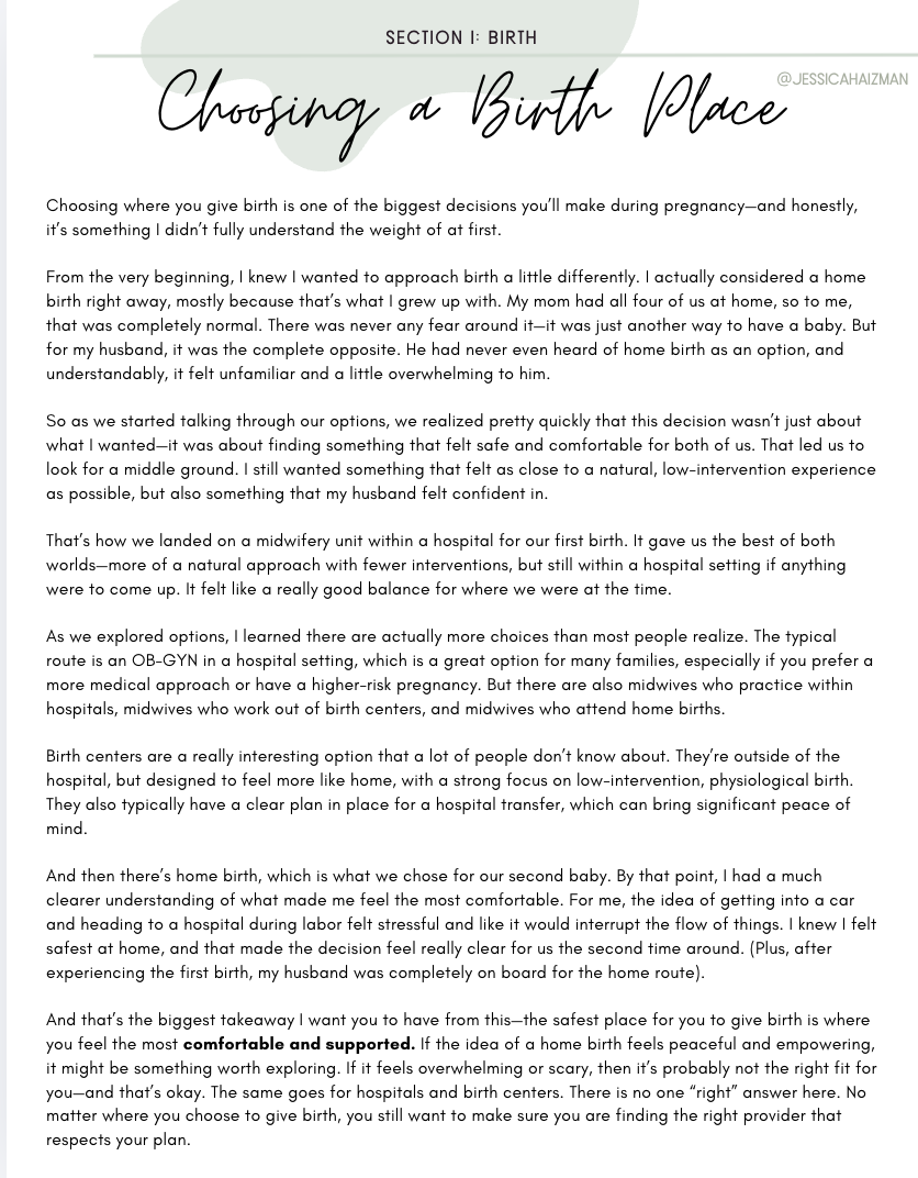 The Birth & Postpartum Prep Guide for Moms